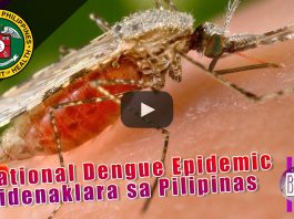 DOH ideneklara ang Pilipinas na nakakaranas ng Epedemia ng Dengue